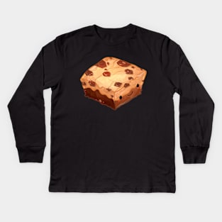 Brookie (Brownie + Chocolate Chip Cookie) Kids Long Sleeve T-Shirt